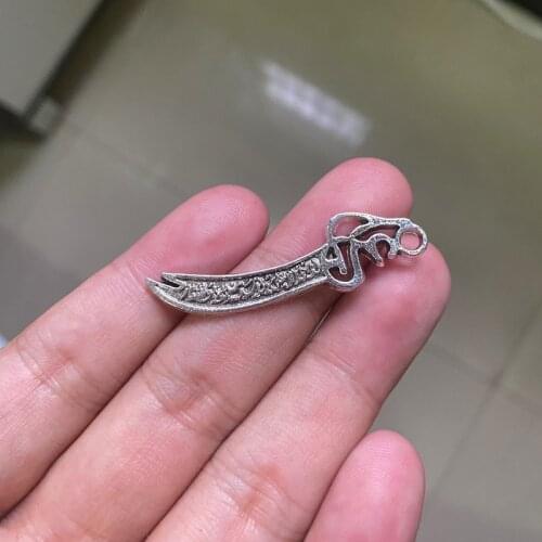 12pcs Fashion Knife Connector Charms Jewelry Men DIY Necklace Bracelet Key Chain Aesthetic Accessories Jewelry Making Supplies