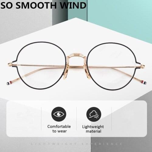 New York Thom Brand Eyeglasses Frame Retro Round TBX915 Myopia Men Women Titanium Optical Glasses Frame With Original Box