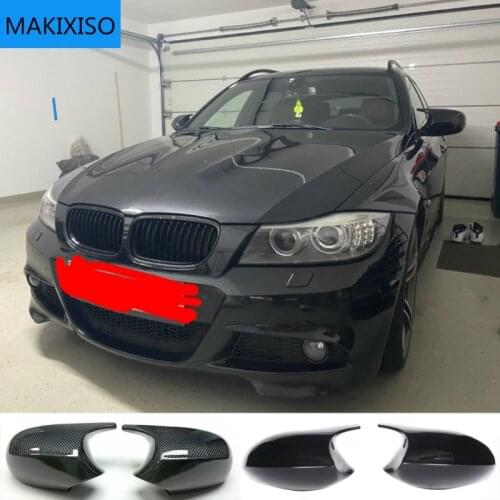 A Pair Mirror Cover E90 E92 Car Side Rear View Mirror Cap Cover Direct Replace For BMW E90 E91 2008-2011 E92 E93 2010-2013 LCI