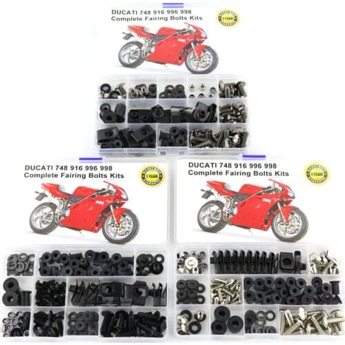 Fit For Ducati 748 916 996 998 Motorcycle Accessories Full Fairing Bolts Kit Washer Fastener Clips Nuts Screws Steel