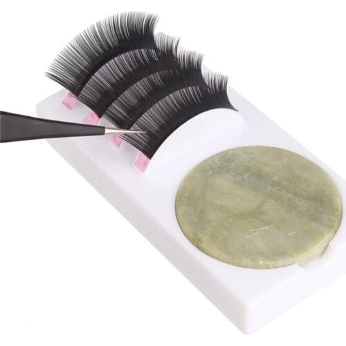 False Eyelashes Stand Pad Plastic Glue Pallet Lash Holder Pad 2in1 High Quality Acrylic Eyelash Extension Tool