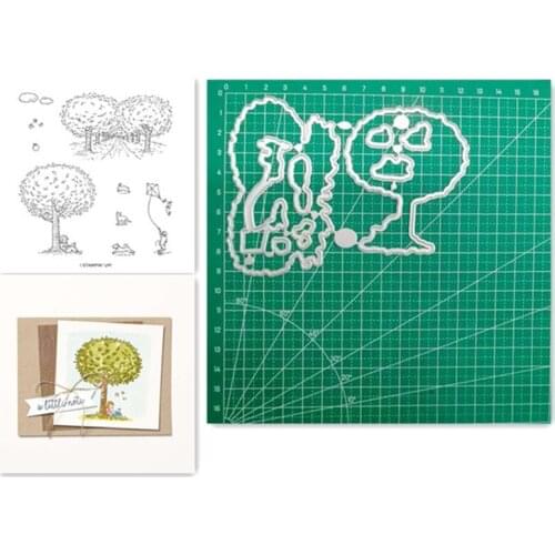 Clear Stamps and Metal Cutting Dies Stencil For DIY Scrapbooking Dies Embossing Paper Card Making New Cut Dies For 2021
