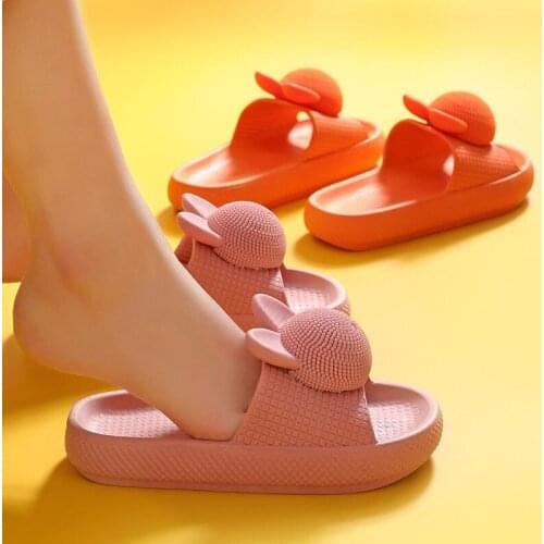 2021 Women Thick Platform Slippers Summer Beach Eva Soft Sole Slide Sandals Leisure Ladies Indoor Bathroom Anti-slip Shoes