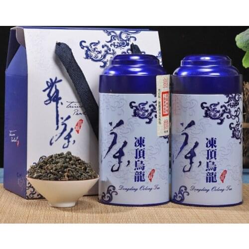 300g super frozen top oolong tea with strong fragrance Taiwan traditional handmade Alpine tea gift box canned