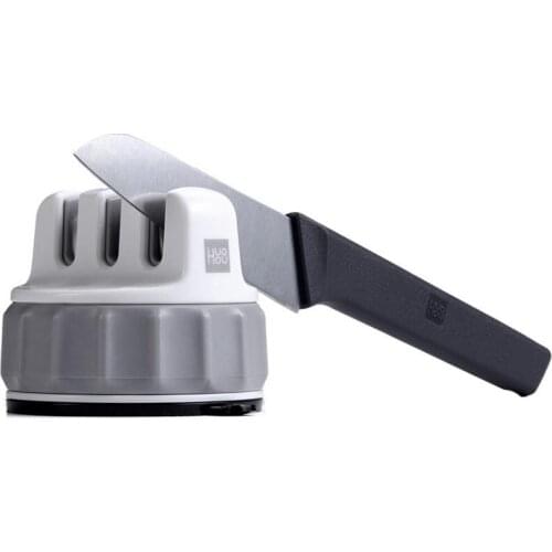 Knife Sharpener For Blunted Blades Double-wheel Professional Plastic Black Knife Restore Sharpening Tool