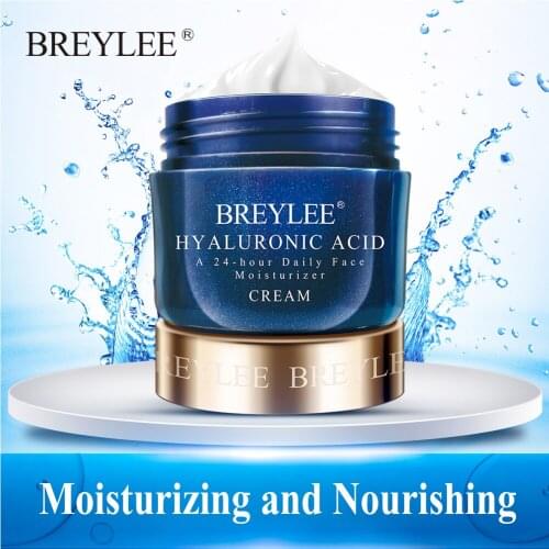 BREYLEE Hyaluronic Acid Face Cream Depth Replenishment Moisturizing Fade Fine Lines Oil Control Whitening Serum Skin Facial Care