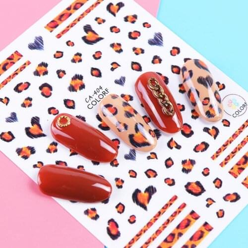 Nail Sticker Wild Style Leopard-print Paper Nails Art Stickers Decoration Manicure Art DIY Accessories Stickers наклейки