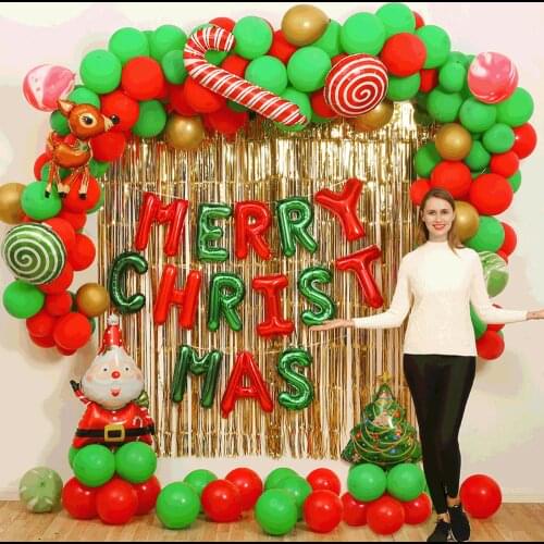 1 Set Merry Christmas Balloons Christmas Theme Balloon Set Magic Child Birthday Wedding Wall Party Decoration Supplies