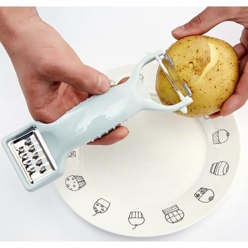 1pc Plastic Vegetable Fruit Potato Peeler Cutter Household Double-Sided Gadget Peeling Portable Home Kitchen Tools Accessories