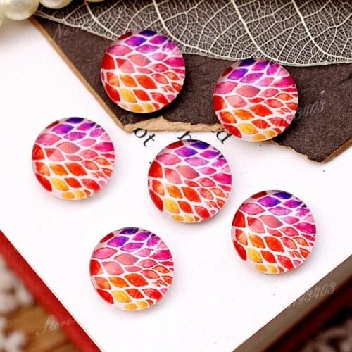 40PCS 12mm)/Round12mm 20mm 25mm 30mm Glass Cabochon DIY For jewelry finding Cameo Setting,Dome Flat Back Beads-301-6