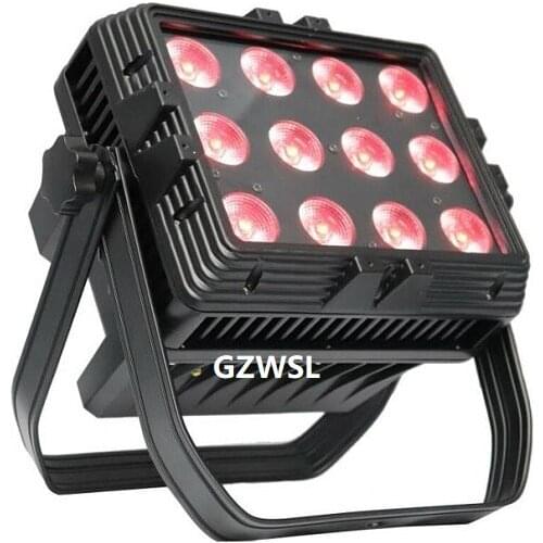 6pcs/lot IP65 12pcs*18W RGBWAUV stage light dmx color led par wall washer with wireless control
