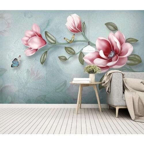 Watercolor Flower Wallpaper Photo Wall Paper for Bedroom Decor Contact Paper Wall Mural Luxury Home Decor Canvas Murals Custom