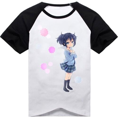 Anime Happy Sugar Life Satou Matsuzaka Cosplay Costume printed cotton tshirt Rinne tshirt tee