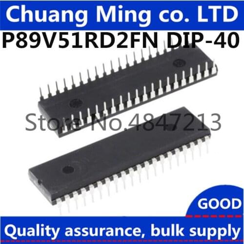 Free shipping 10pcs/lot P89V51RD2FN P89V51RD2 P89V51 DIP40 IC Best quality