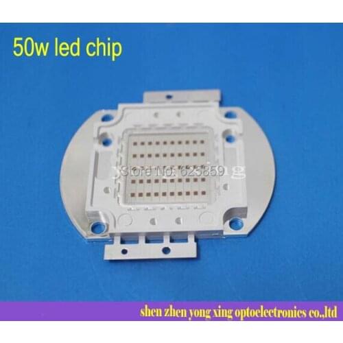 Free shipping 5pcs 50W LED Red 610-625nm High Power 1500-2000LM LED Lamp SMD Chips