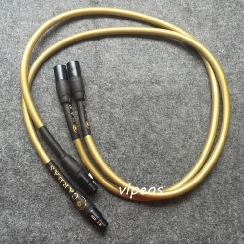 Free shipping Hexlink Golden 5-C Gold Plated XLR balanced Interconnect cable pair