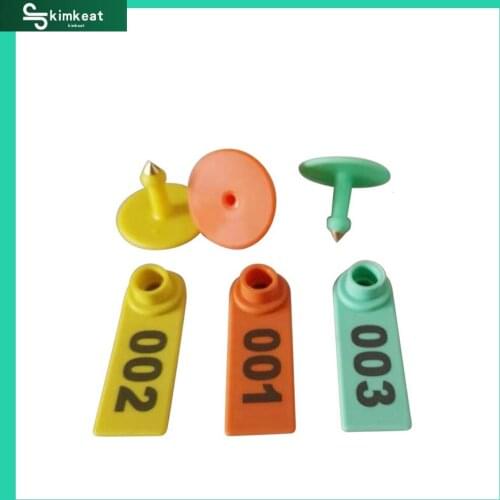 100 Pcs Animal Ear Tag Card Sheep Pig Ear Marker Card 001-500 For Goat Identification Kit Ear Tagger Livestock animal Ear Tags