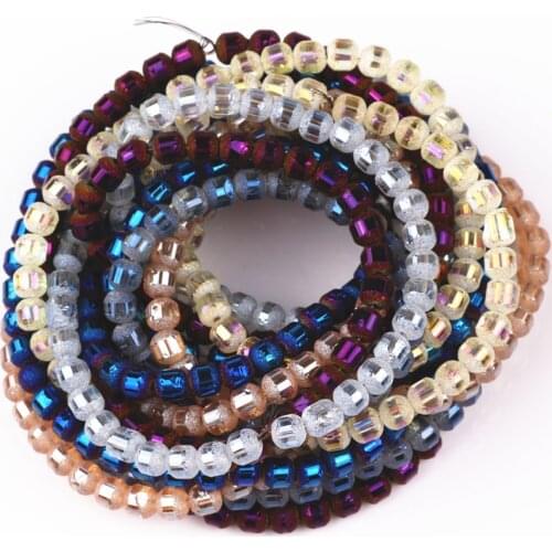 580pcs/lot Assorted colorful 4.5mm glass beads Loose bead Fit Bracelet Spacer Rondelle Stand Beads Jewelry Making DIY