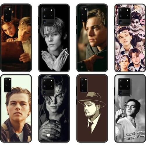 Black tpu Case For Samsung galaxy S20 /S20 PLUS/S20 ultra/S20+ /S20FE back cover Leonardo Dicaprio