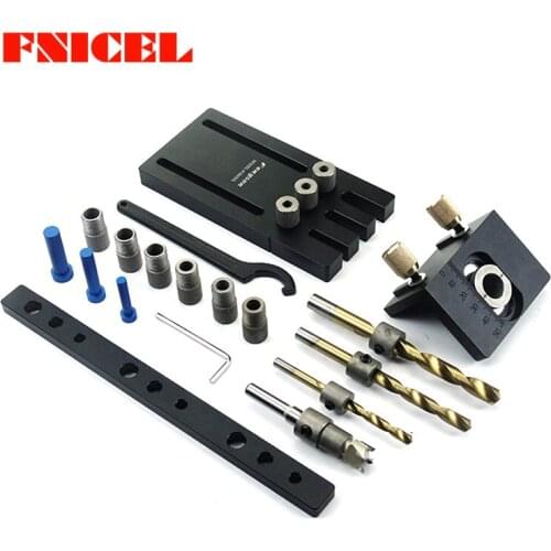 Woodworking Tool Log Tenon Hole Locator Set Triple Punch Locator Woodworking Hole Saw Carpenter Kit Dowels