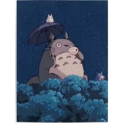 Home Decor Canvas Ghiblii Prints Painting Poster Wall Totoroo Artwork For Bedside Background Anime Modular Pictures Framework