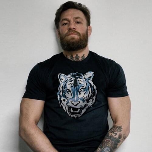 Conner McGregor fitness Tiger Muay Thai hot blood fight MMA short sleeve T-shirt comprehensive training fight Berlin tiger