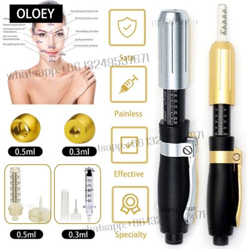 2 in 1 High Pressure Hyaluronic Pen Hyaluron Filler lip injection For Anti Wrinkle Lifting Lip hyaluron gun 0.3ml &0.5ml head