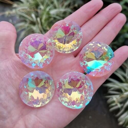 10pc 30mm Crystall Suncatcher Sunflower Chandelier Prism Glass Hanging Pendant Faceted Chakra Home Wedding Window Decor Figurine