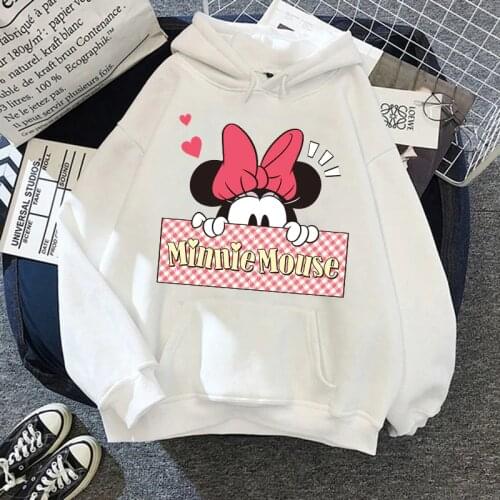 Disney Kawaii Hoodies Donald Duck Casual Clothes Women Cartoon Pullover Funny Autumn Winter Fashion Plus Velvet Femme Sweatshirt