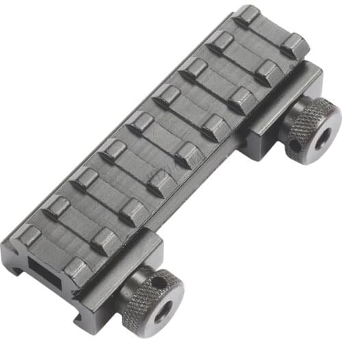 MIZUGIWA See-Thru Flat-Top 1/2" Riser Base Picatinny Weaver Rail 20mm Scope Mount Adapter Rifle Gun Airgun Hunting Caza Pistol