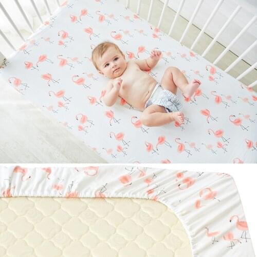 Pure Cotton Baby Crib Fitted Sheet Infant Cot Bed Sheets Soft Breathable Newborn Bedding Soft Mattress Cover Protector