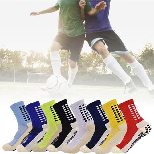 New Football Socks Anti Slip Soccer Socks Men Sports Socks Good Quality Cotton Calcetines The Same Type As The Trusox 9 Colors