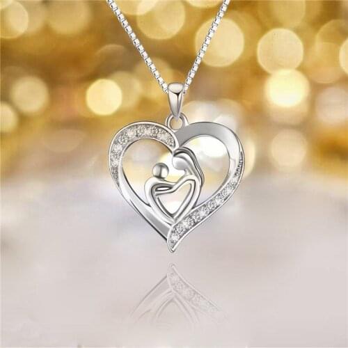 Family Baby Pregnant Necklace For Mother Day Women Man Husband Wife Gift Love Gold Silver Color Stainless Steel Jewelry