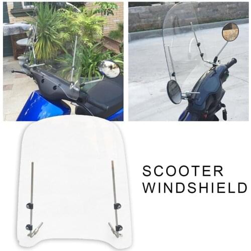 Motorcycle Windshield Adjustable Windscreen Wind Deflector Universal Motorcycle Windshield Car Flashing Tricycle Windshield