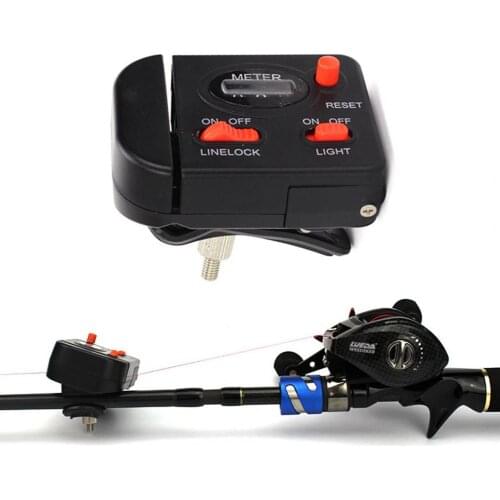 Mechanical Manual Fishing Line Counter Digital Display Large Capacity Strong Bearing Lighted Line Gauge Fishing Length Meter