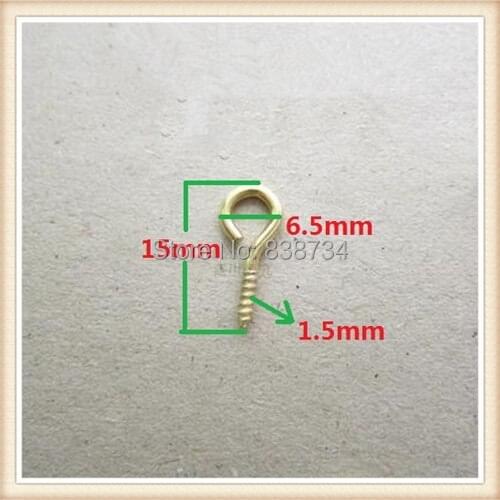 Specail decorative steel gold color eye bolt screw 0