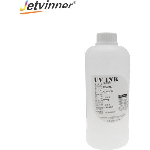 1 Liter UV coating Fluid use for UV flatbed Printer for Metal, glass, ceramic tile