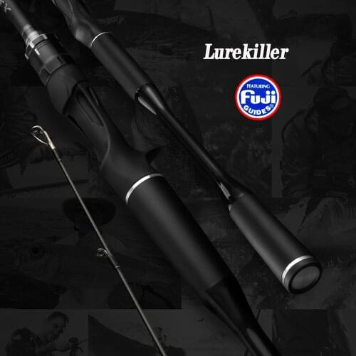 1.98m/2.1m/2.4m Fuji Guide Rings Spinning/Casting Fishing Rod M Power Lure Weight 7-28g Carbon Fiber Split Grip Bass Trout Rod