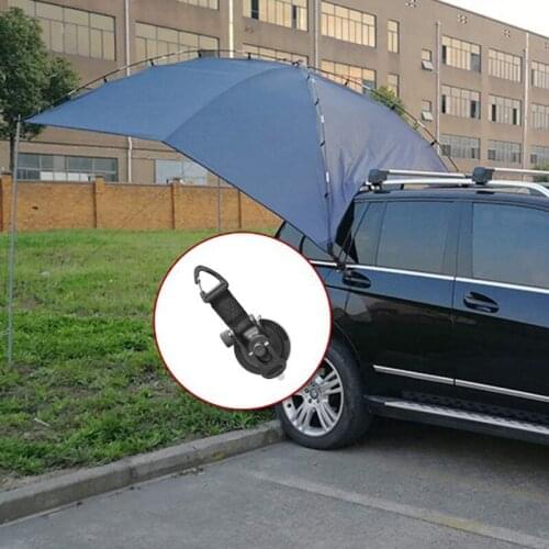 2pc Outdoor Tools Hooks Waterproof Heavy Duty Suction Cups Camping Tie Downs With Hooks For Car Awning Windshield Tarp Boat Acc