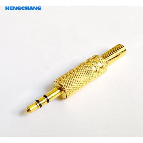 3.5mm plug RCA Audio Connector RCA audio plug 3.5 jack Stereo Headset Dual Track Headphone 10pcs/lot
