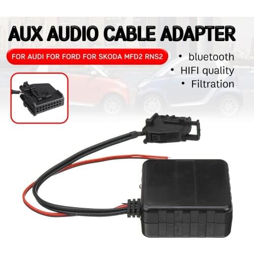 Bluetooth Adapter Hifi Quality for Volkswagen for 18 Pin Wireless Audio Head Unit for Audi RNS2 MFD2 CD Host Aux Receiver Cable