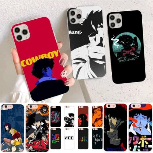 YNDFCNB Space Cowboy Bebop Phone Case for iPhone 11 12 pro XS MAX 8 7 6 6S Plus X 5S SE 2020 XR case