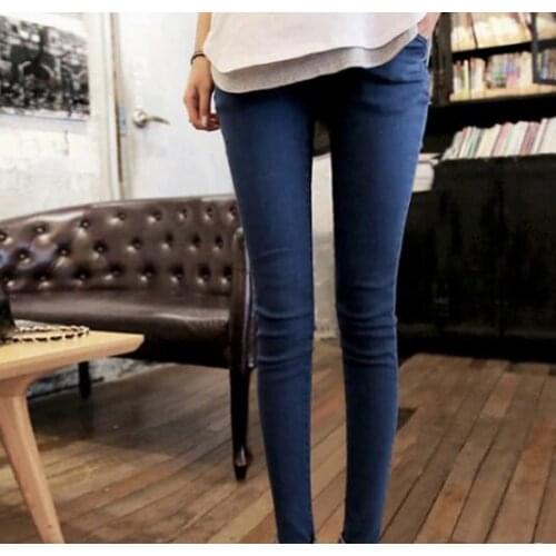Denim Look Elastic Maternity Pencil Pants 2017 Spring Belly Legging Clothes for Pregnant Women Pregnancy Clothing
