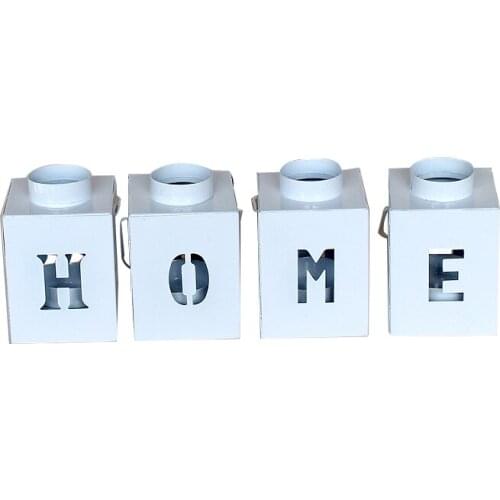 LOVE Elegant Candle Holder Cube Stand Candle Candlestick Metal Base Craft HOME Glass Candles Wedding Candle Holders