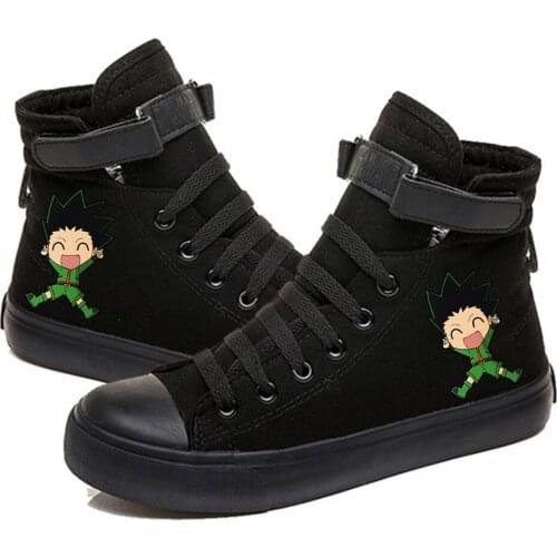 Hunter X Hunter Gon Printed High Top Canvas Shoes Cozy Sneakers
