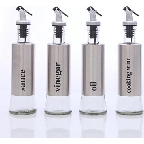 Kitchen Oil Bottle 300ml Glass Oil Vinegar Sauce Cookingwine Bottle Cooking Baking Barbecue Bottle Cooking Grilling Roasting