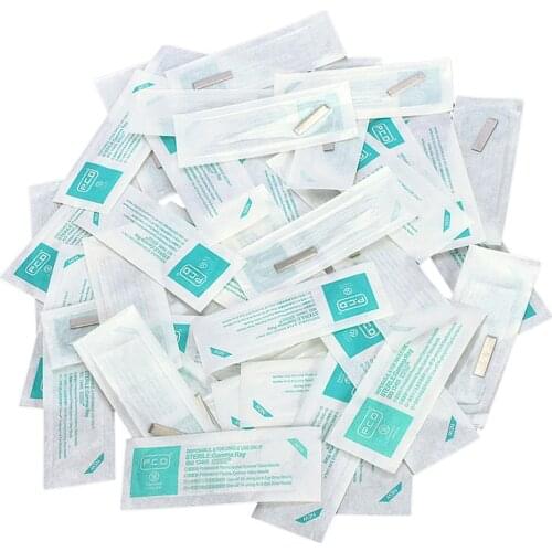 100x Eyebrow Blades Microblading Eye Brow Tattoo Needles Makeup Tools 14 Pin