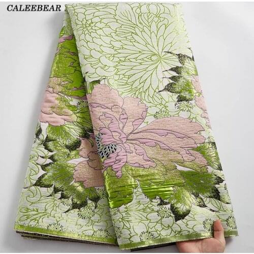 Latest African Lace Fabric 2021 High Quality French Gilded Brocade Jacquard Lace Fabric Nigerian Laces Fabrics For Wedding S2485