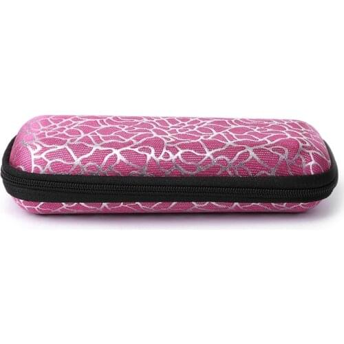 2021 New Glasses Box Zipper Stripe Unisex Sunglasses Protection Case Portable Containers