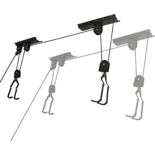Bike Lift Ceiling Bicycle Hangers For Garage Storage Overhead Wall Mount Rack Bike Hooks Hanging Pulley System Bicycle
